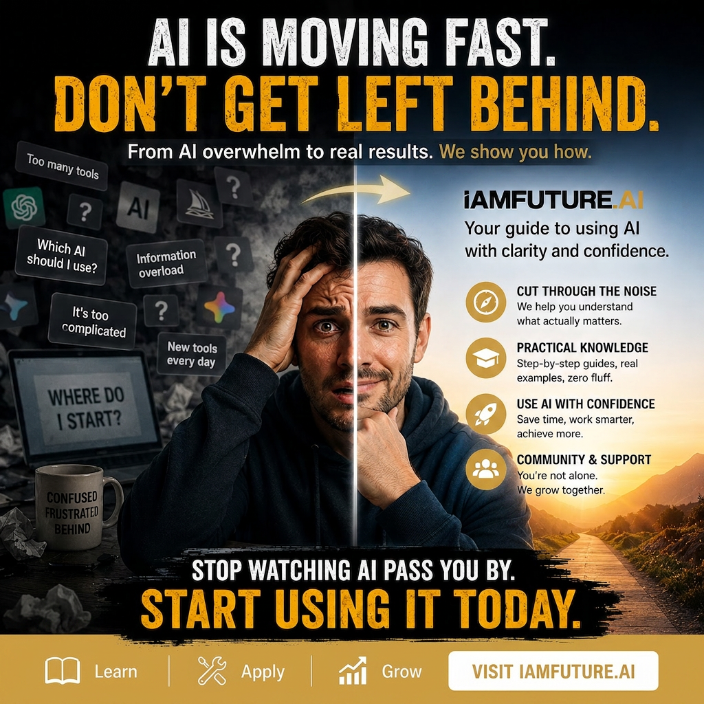 From AI overwhelm to real results — IAMFUTURE.AI